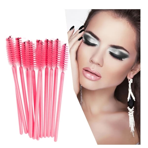 Øjenvippe Spoolie Børster til Makeup Påføring, Engangs Mascara Stave med Fleksibelt Børstehoved, Multifunktionel Øjenvippe Børste til Øjenvippeforlængelser