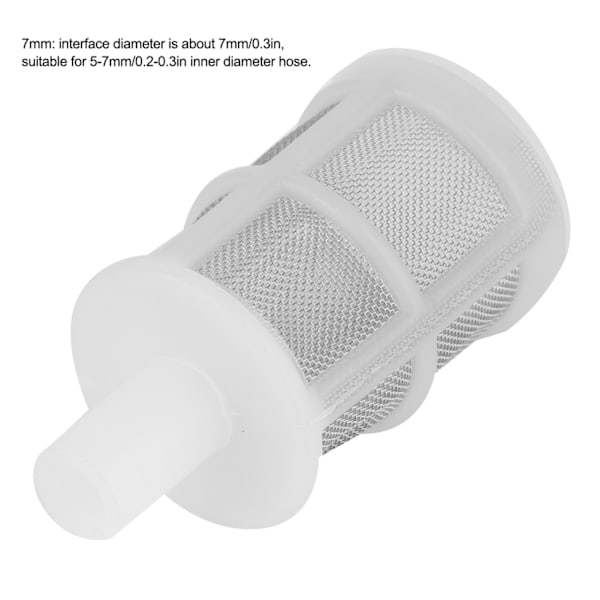10 stk Akvarie Vannpumpe Filter Rengjøring Mesh Net Tilbehør for Fisk Tank 7MM
