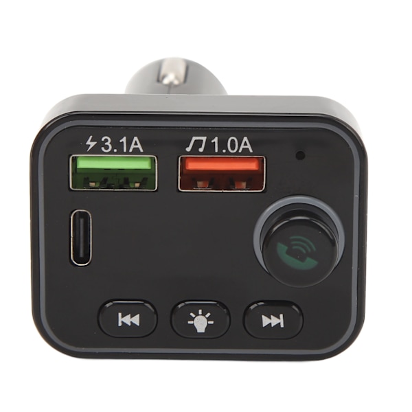 Bluetooth 5.3 Bil Dubbel USB Billaddare AV Navigation Bil MP3 Bil Bluetooth MP3-spelare