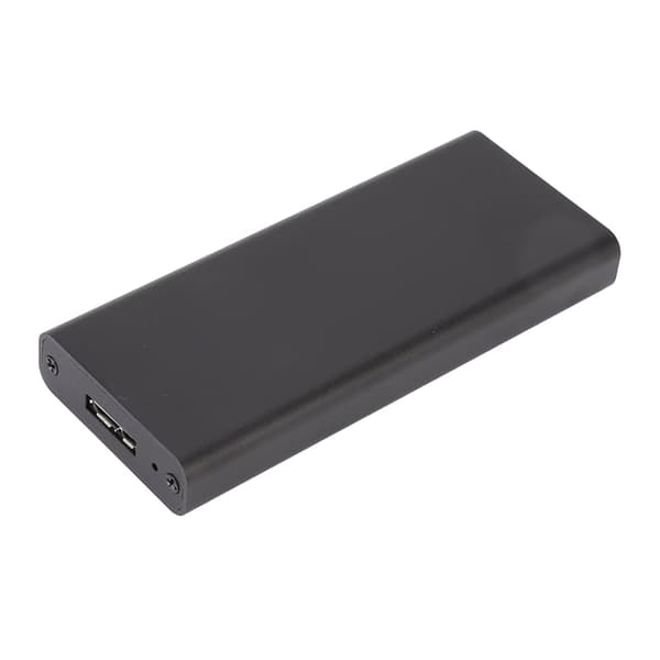 MSATA til USB3.0 Kabinet Adapter Case 6Gbps Sort MSATA SSD Adapter til 30x30mm 50x30mm Ekstern SSD Harddisk
