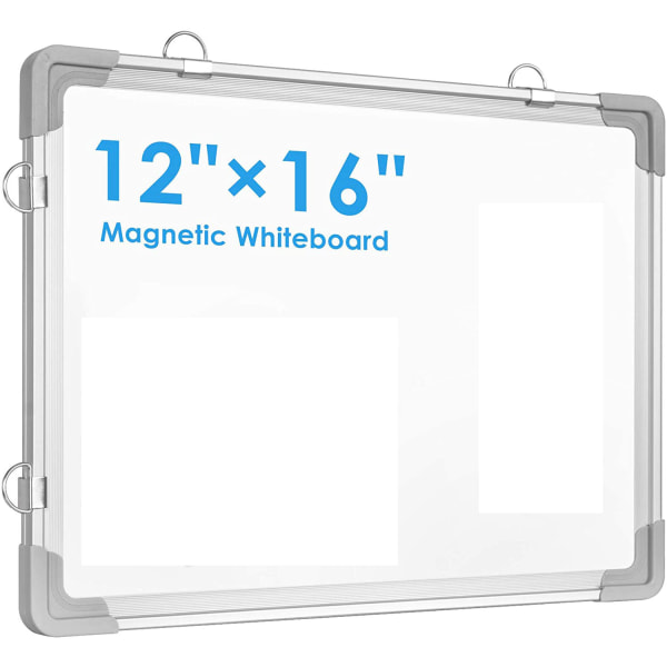 Lille Dry Erase White Board, 12" X 16" magnetisk hængende