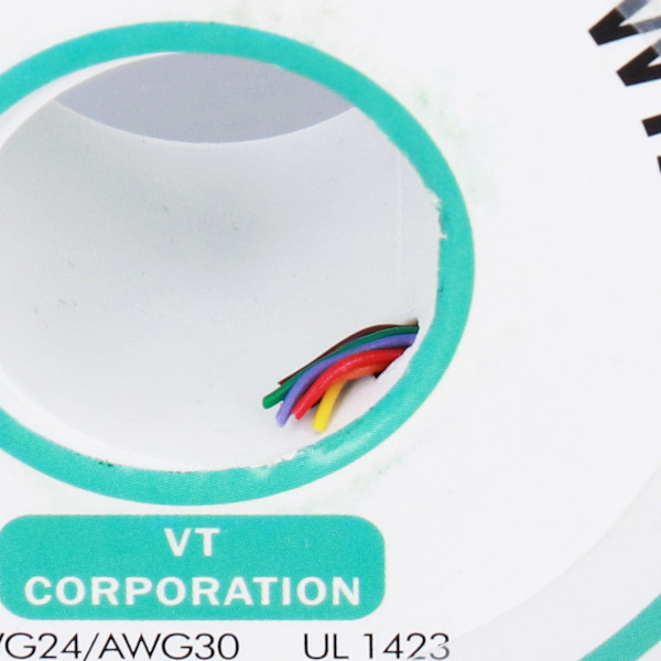 8-trådig färgad isoleringstestlindningskabel 30AWG förtennad koppartråd 280m för bärbara datorer