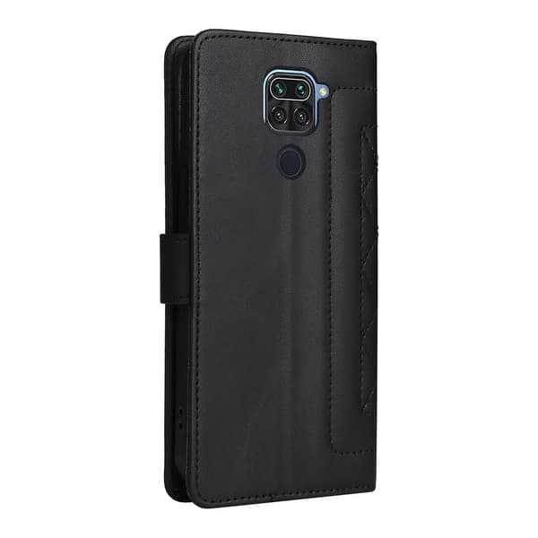 Nahkainen puhelinkotelo Xiaomi Redmi Note 9 -puhelimelle Black
