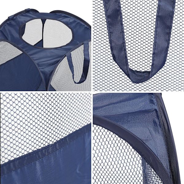Sammenleggbar klesvaskurv Svart 36*36*58cm, Klesvaskurv