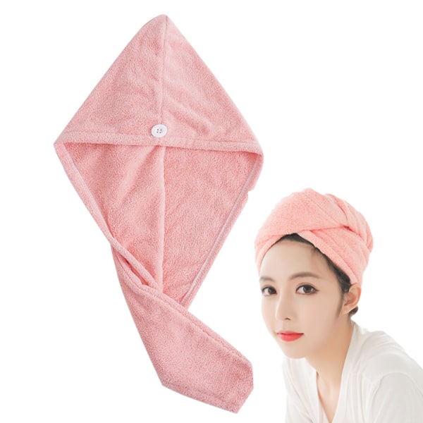 Hår Turban Towel Super Absorbent Twist Turban Dry Hair Caps