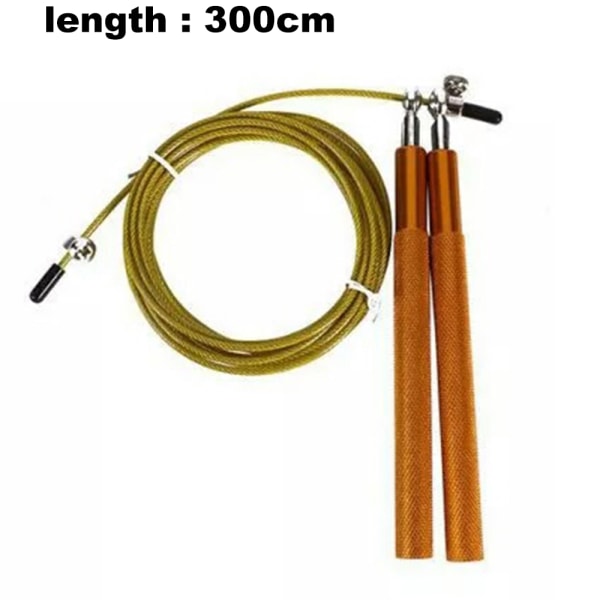 Speed Skipping Rope Tangle Free Adjustable Length Metal Thick