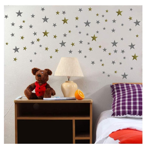 Stars Wall Decals (124 Decals) Wall Stickers Removable Home