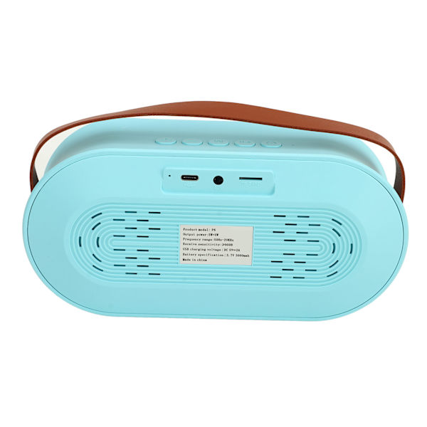 Mini Karaoke Maskin Färgglad Ljus Typ C Bluetooth 5.0 Högtalare Trådlös Blå Mikrofon för Fest Födelsedag