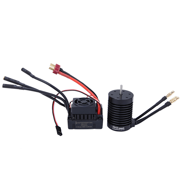 Surpass F540 4mm Guld Bananstik Brushless Motor 60A Vandtæt Brushless ESC Sæt (4370KV)