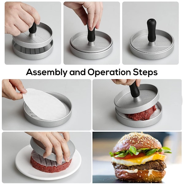 Professionell Burgerpress, Hamburgarform Non-Stick Köksredskap, Perfekt För Olika Biffar, Ergonomiskt Designad, Presentidé För Grillning