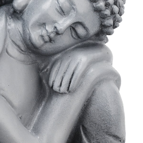 Sittande sovande Buddha-staty vatten LED-fontän prydnader för hemmakontor skrivbordsdekor EU-kontakt 220V