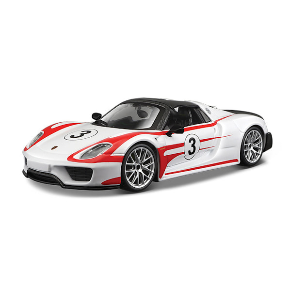 1:24 Porsche -automalli, metalliauto, urheiluauto, koriste, poikien lahja, keräilylahja