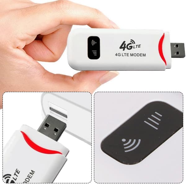 USB-driven rese-hotspotrouter, Plug and Play 4G LTE USB-modem med SIM-kortplats, bärbar smart nätverksrouter för mobilt internet, stöder
