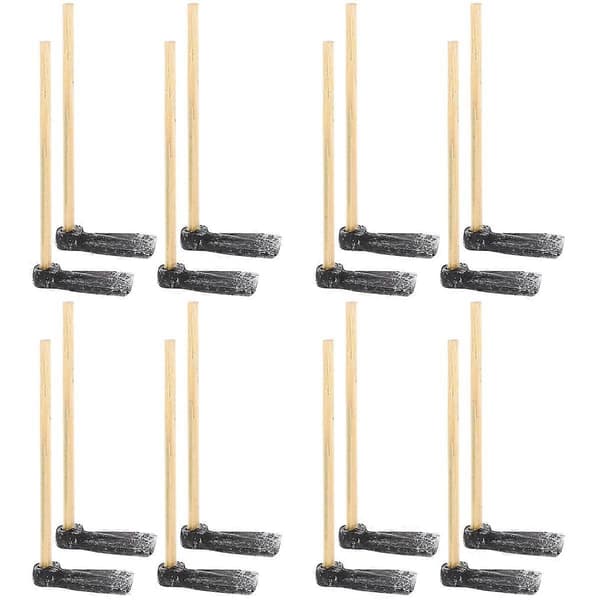 Plastminiatyrhacka för dockskåp 16 st miniträdgårdsredskapssamling