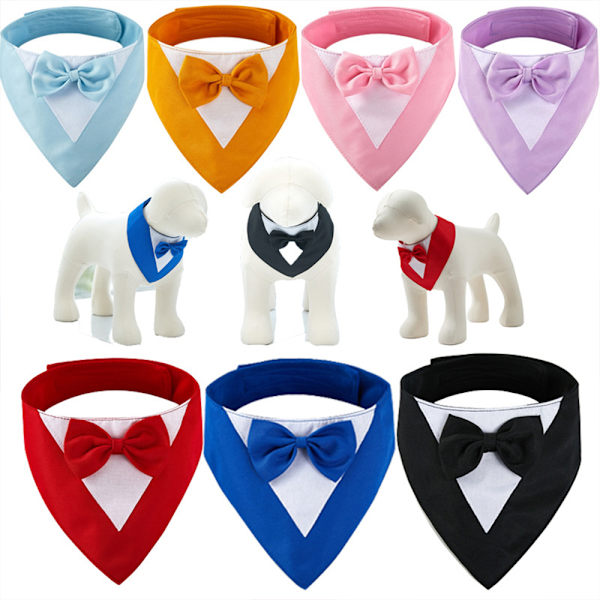 Koira Tuxedo Bandana Häät Syntymäpäiväjuhliin