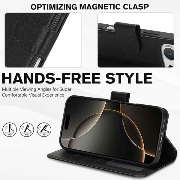 iPhone 16 Kuori / Magneettikuori 2in1 - Valitse Väri! Ruskea