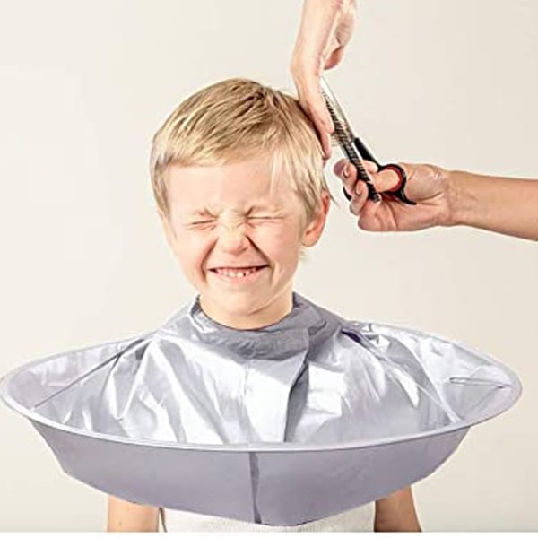 Hair Cutting Cape, Profesjonell Haircut Cape Sammenleggbar Hair Cutting Clock Paraply Frisørsett