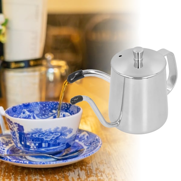 350ml Coffee Pot Food Grade Stainless Steel Long Mouth Gooseneck Coffee Kettle for Home Kitchen