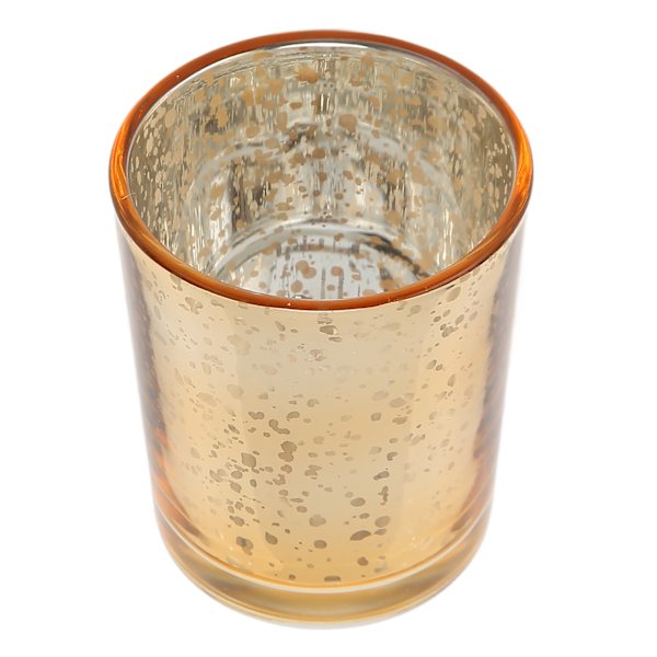 12 st Votivljusstakar Guld Färg Prickig Retro Tjocknat Glas Tealight Ljusstakar för Fest Bröllop Semester