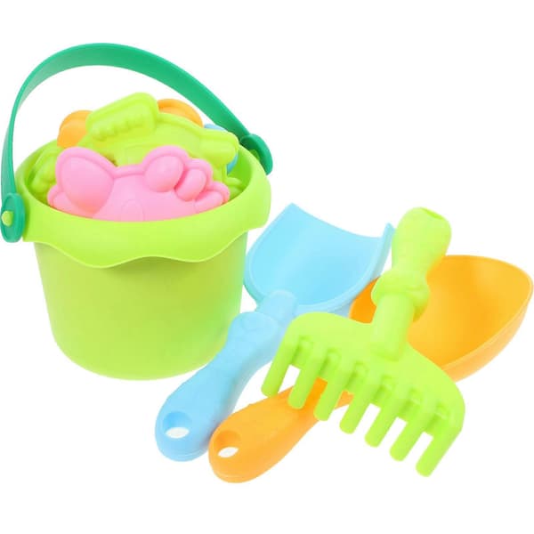 Sandleksaksset för barn, strandlek, 1 set, bärbar plast