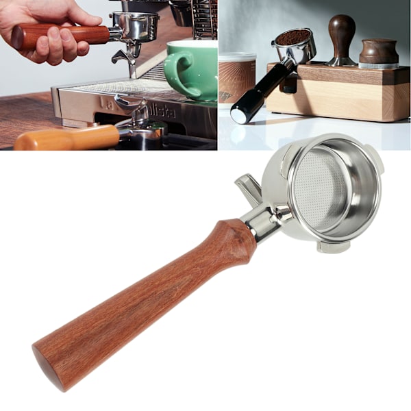 Kaffe Portafilter 54mm Kaffe Dobbelt Tude Portafilter Rustfrit Stål Kaffe Tude Portafilter Til Breville 870 880 Kaffemaskine F Brasiliansk