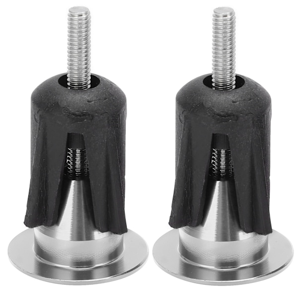 2PCS Sykkelstyre End Cap Sykkelstyre Plugg for Terrengsykler LandeveissyklerSølv