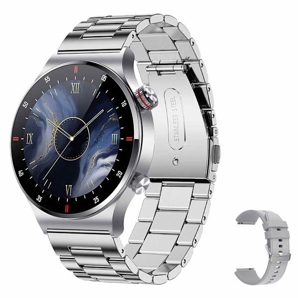Älykello Bluetooth Urheilukello D/Ruostumaton teräs Silver