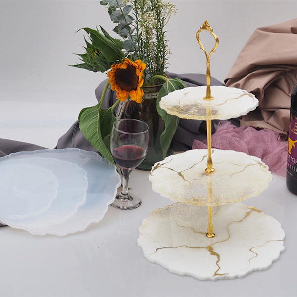 Silikoneforme epoxyharpiks sæt 3 stk. store, DIY sæt