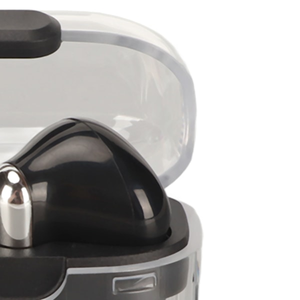 Sprog Oversætter Earbuds Bluetooth 5.3 Understøtter 144 Sprog Trådløs Oversætter Earphone med Transparent Etui Sort