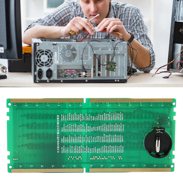 Datorminnestestare PCB-material Framåt och bakåt tillgänglig Dator DDR4 Minnestestare med LED för PC