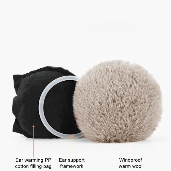 Ørevarmere, Foldbare, Fleece, Varme