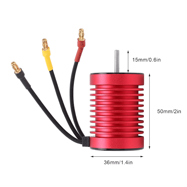 F540 Harjaton moottori Vedenpitävä 3300KV 4 Napa 12 Paikkaa Suuri Vääntöakseli Moottori 1/10RC Autoon