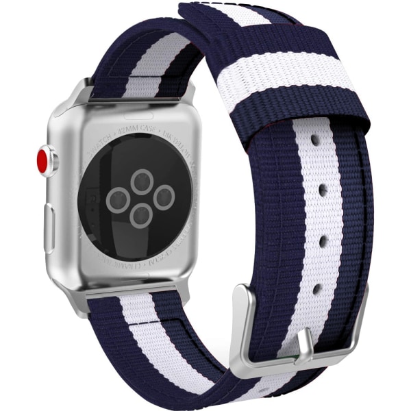 Yhteensopiva Apple Watch rannekkeen kanssa, Fine Woven Nylon Säädettävä