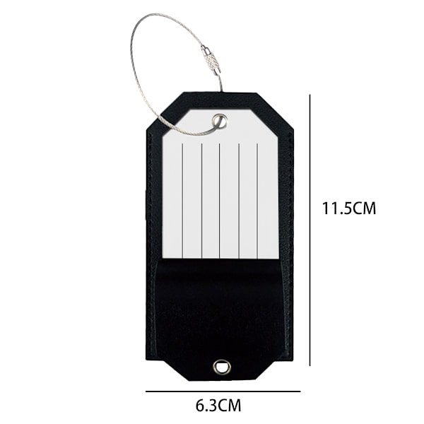 Pakke med 2 bagasjelapper for flyreiser, bagasjelapper for kofferter
