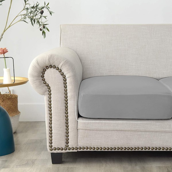 Stretch hem hotell Silver sammet supersoft soffa kuddfodral soffa hatt soffa dammskydd tyg