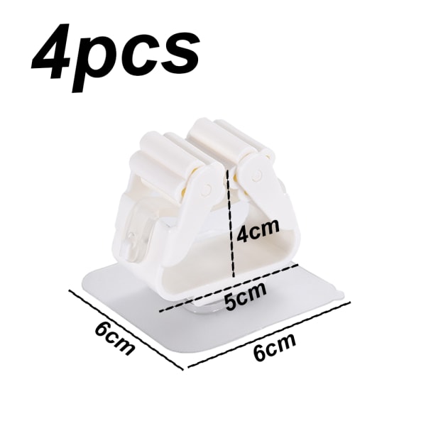 Kvasthållare， Kvast och sophängare för hem, kök, trädgård white