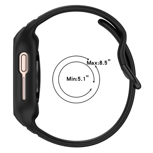 Integroitu silikoniranneke Honor Watch 4 -kellolle Black