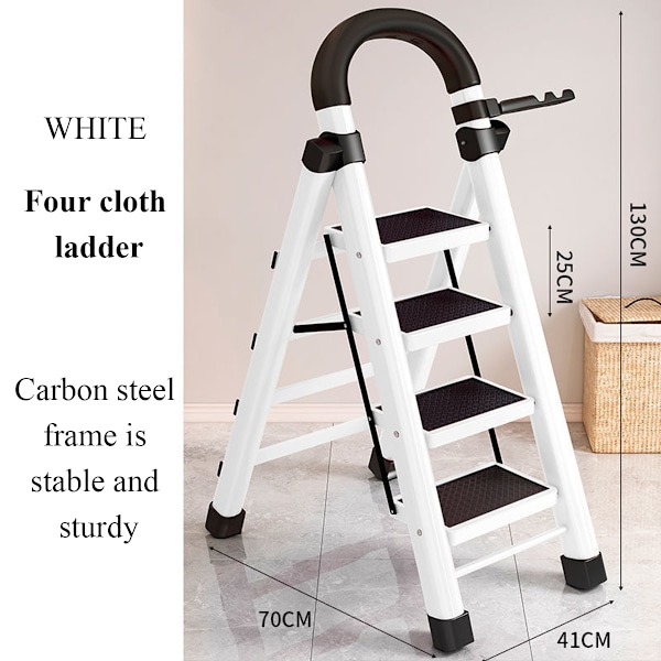 Foldbar Teleskopisk Stiger Elevator Tykkere Stor Pedal Stabil og Holdbar Fiskenbens Stiger Indendørs Multifunktionel Trin Stiger