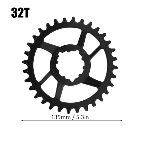 Cykelkedjehjul Kedjehjul 3mm Offset Direktmontering Smal Bred Enkel Kedjehjul för GXP