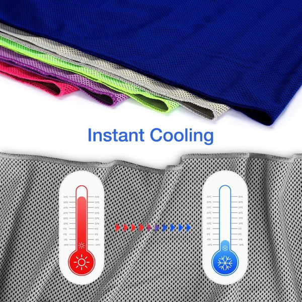 Kølehåndklæde 4 Pack Instant Relief Microfiber Cool håndklæder
