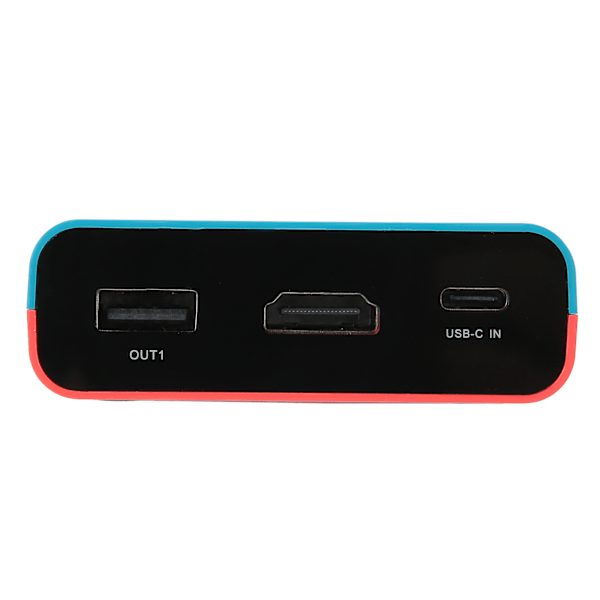 HDMI Video Converter Adapter for Switch/Lite Game Machine Portable Mini Charging Dock StandBlue Red