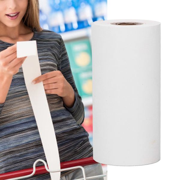 Termokuittikirja 80x40mm Kestävä Paksu 11 Metriä Pituus Sileä Tulostus Termokuittikirjoitin Paperi
