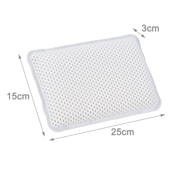 Skridsikkert badekarpude med 2 sugekopper 29*20cm