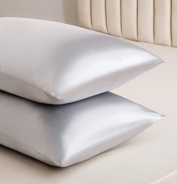 2-pack Satinkuddfodral för hår och hud, satinkuddfodral med kuvertstängning