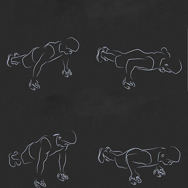 1 par push-up bar S-formet push-up-hjælper med skumhåndtag til hjemmetræning fitness træning muskeltræning
