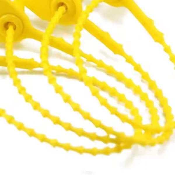 Manipulationssikker Pull-Tite sikkerhedsforsegling, engangsforseglinger af plast med justerbar længde og nylonkerne, ideel til bred anvendelse, forbedrer