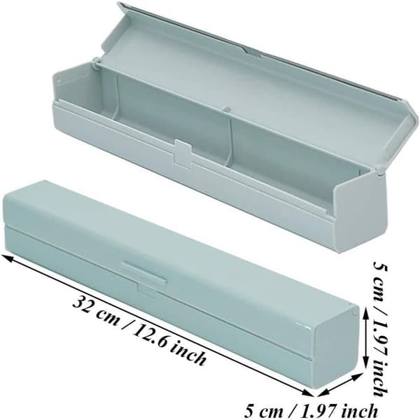 Kutter, plastdeksel, innpakning og kutter, kutter (for plastfolie), spiselig kjøkken, spisestue Blau