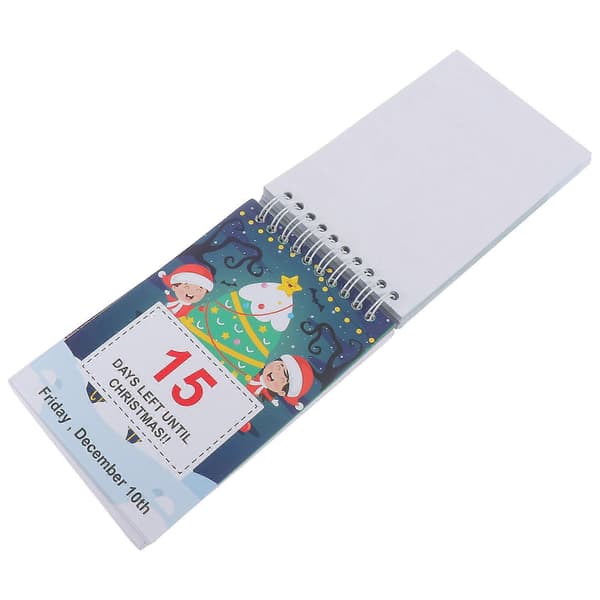 Skrivebordskalender jule-nedtelling dekorasjon for 6 stk dekorativ bruk