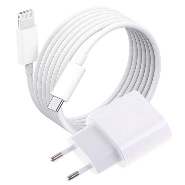 20W Hurtiglader for Samsung – Med 2m Lang Hvit USB-C Kabel