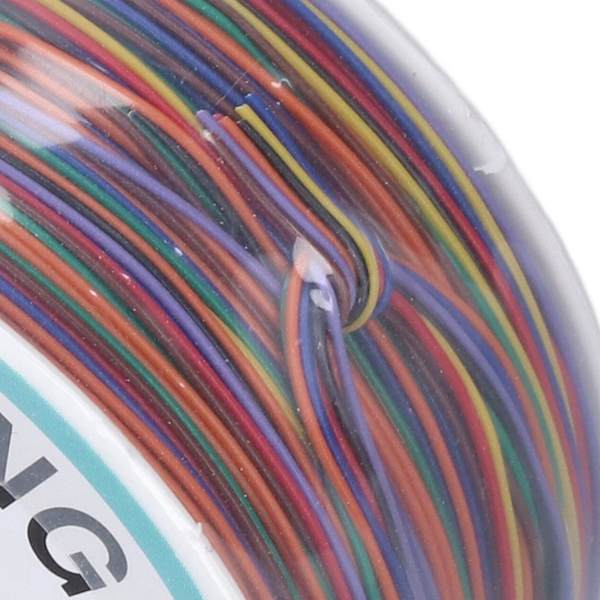 8-trådig färgad isoleringstestlindningskabel 30AWG förtennad koppartråd 280m för bärbara datorer